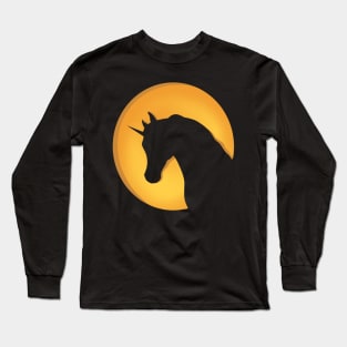 Unicorn Profile Long Sleeve T-Shirt